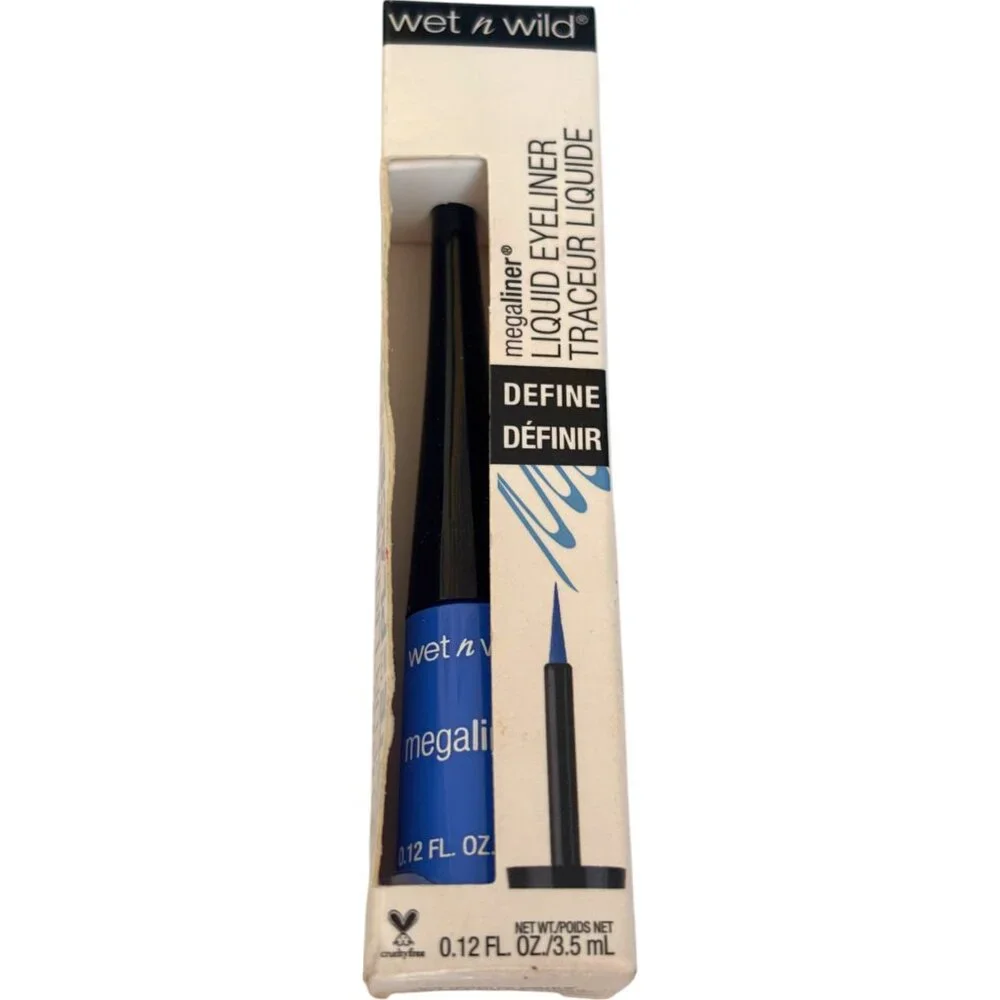 Wet n Wild megaliner‎ liquid eyeliner 873A Voltage Blue NEW in Box